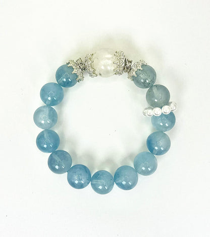 Aquamarine Crystal Bracelet，Immersive crystal bracelet making - healing, crystals, energy stones